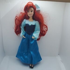 Ariel Doll with Red Hair and Blue Dress